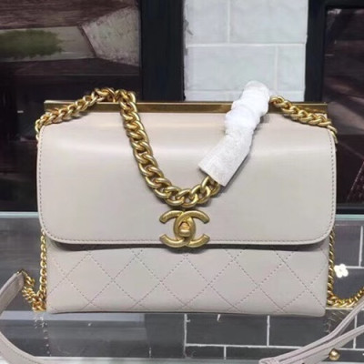 Chanel 2018/2019 Women Flap Shoulder Bag,23/28CM - 샤넬 2018/2019 여성용 플랩 숄더백 CHAB0277,23/28CM,그레이