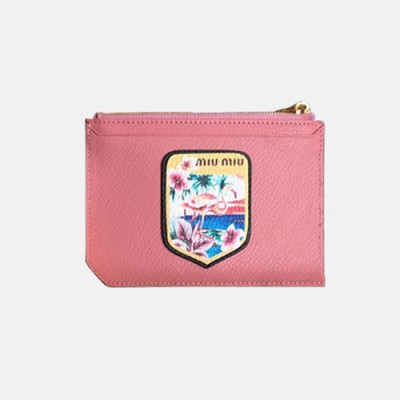 MiuMiu 2018 Ladies Leather Card Wallet 5MC008 - 미우미우 여성 카드지갑 MIU0058X  15.5CM