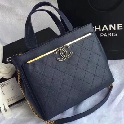 Chanel 2018/2019 Shoulder Bag,26CM - 샤넬 2018/2019 숄더백  CHAB0318,26CM,네이비