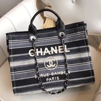 Chanel 2018 Tote Shoulder Bag,38CM - 샤넬 2018 토트 숄더백  CHAB0328,38CM,그레이