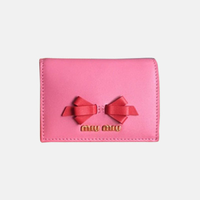 2018/19 MiuMiu Ladies Ribbonz Small Wallet - 미우미우 리본즈 남자 반지갑 MIU0082X  15.5CM