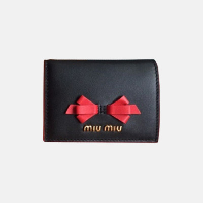 2018/19 MiuMiu Ladies Ribbonz Small Wallet - 미우미우 리본즈 남자 반지갑 MIU0083X  15.5CM