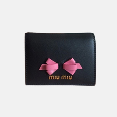 2018/19 MiuMiu Ladies Ribbonz Small Wallet - 미우미우 리본즈 남자 반지갑 MIU0084X  15.5CM