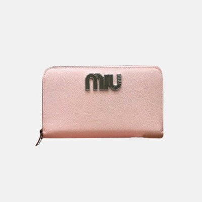 MiuMiu 2018 Ladies Matelassé Bifold Wallet 5M506# - 미우미우 마드라스 여성 장지갑 MIU0095X  20CM