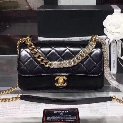 Chanel Women Chain Shoulder Bag ,20/24CM - 샤넬 여성용 체인 숄더백  CHAB0369,20/24CM,블랙