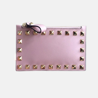 Valentino 2018 Rockstud Leather Card Cace - 발렌티노 신상 락스터드 레더 카드지갑 VAL0094 14CM