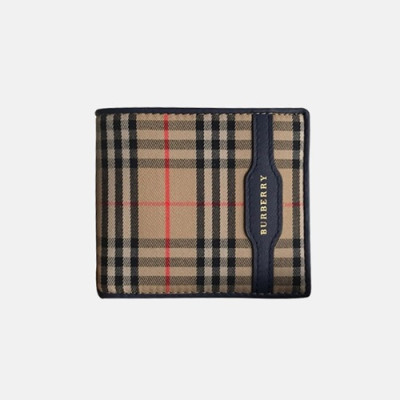 Burberry 2018 Check Leather Bifold Wallet - 버버리 체크 가죽 바이폴드 지갑 BUR0233 11CM