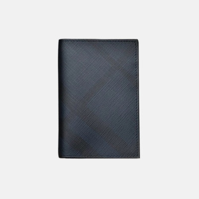 Burberry 2018 Check Leather Bifold Passport Armt - 버버리 체크 가죽 여권 지갑 BUR0238 14CM