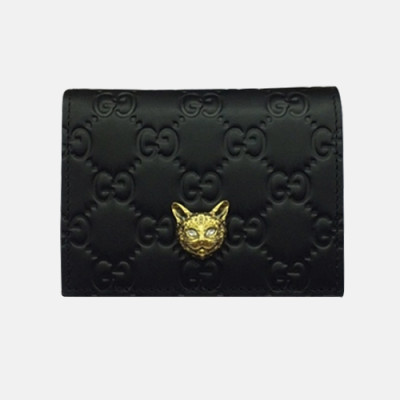 Gucci 2018 Signature  Card Case With Cat 548057 - 구찌 시그니처 카드 케이스 GUC0280 11CM