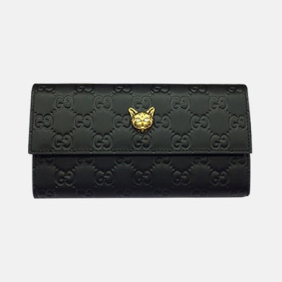 Gucci 2018 Signature Continental Wallet ‎548055 - 구찌 캣헤드 씨마 여성 장지갑 548055  GUC0282 19CM