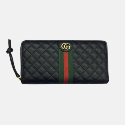 Gucci 2018 Ladies GG Logo Zippy Long Purse ‎536450 - 구찌 지갑 / 구찌 신상 더블 G 퀼팅 지퍼 장지갑  GUC0285 19CM