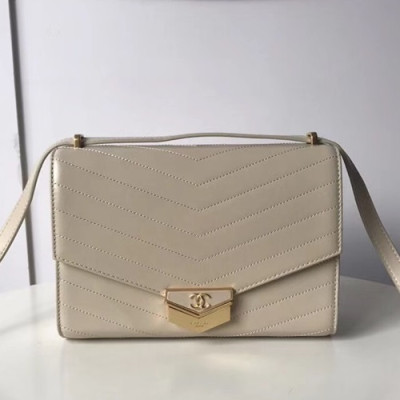 Chanel Women Leather Flap Shoulder Bag ,23CM - 샤넬 여성용 레더 플랩 숄더백,CHAB0420,23CM,베이지