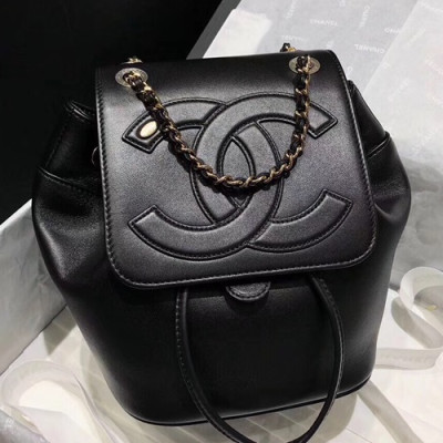 Chanel Women Leather Back Pack  - 샤넬 여성용 레더 백팩,CHAB0434,블랙