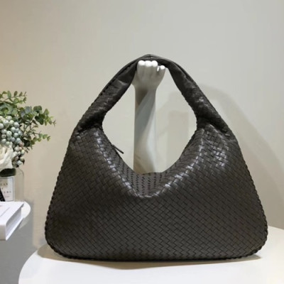 Bottega Veneta Leather Dark Gray Hobo Tote Shoulder Bag,50cm - 보테가 베네타 레더 다크그레이 호보 토트 숄더백 5092-4,BVB0021,50cm