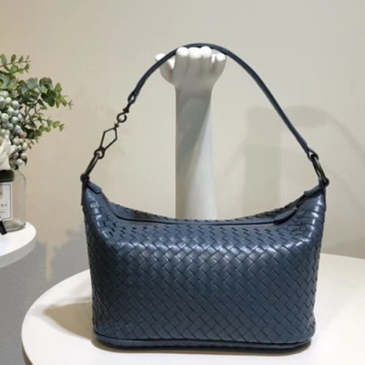 Bottega Veneta Leather Blue Tote Shoulder Bag,27cm - 보테가 베네타 레더 블루 토트 숄더백 9843-2,BVB0041,27cm