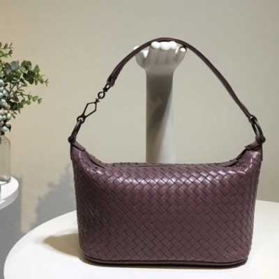 Bottega Veneta Leather Purple Tote Shoulder Bag,27cm - 보테가 베네타 레더 퍼플 토트 숄더백 9843-4,BVB0043,27cm