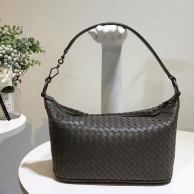 Bottega Veneta Leather Dark Gray Tote Shoulder Bag,27cm - 보테가 베네타 레더 다크그레이 토트 숄더백 9843-5,BVB0044,27cm