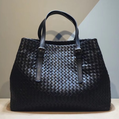 Bottega Veneta Leather Black Women Tote Bag,39cm - 보테가 베네타 레더 블랙 여성용 토트백 1026-1,BVB0056,39cm