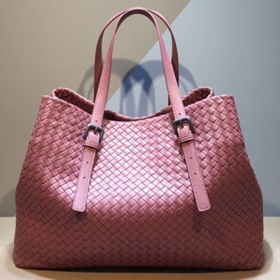 Bottega Veneta Leather Pink Women Tote Bag,39cm - 보테가 베네타 레더 핑크 여성용 토트백 1026-4,BVB0059,39cm