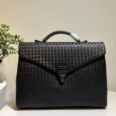 Bottega Veneta Leather Black Mens Business ,39cm - 보테가 베네타 레더 블랙 남성용 서류가방 BVB0075 ,39cm