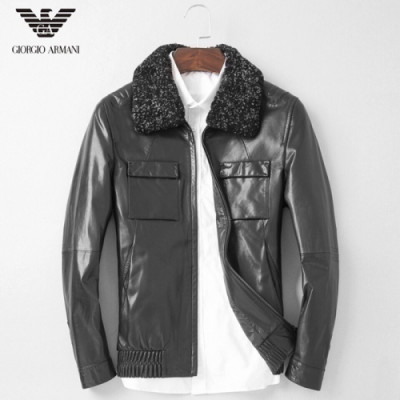 [미러급] Armani 2018 Mens Down Leather Jacket - 알마니 남성 다운 가죽자켓 ARM0087 , 사이즈 (L - 4XL)