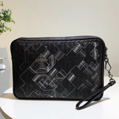 Bottega Veneta Itrecciato Leather Black Hand Bag,30/35cm - 보테가 베네타 인터레치아토 레더 블랙 남성용 핸드백 98004,BVB0102,30/35cm