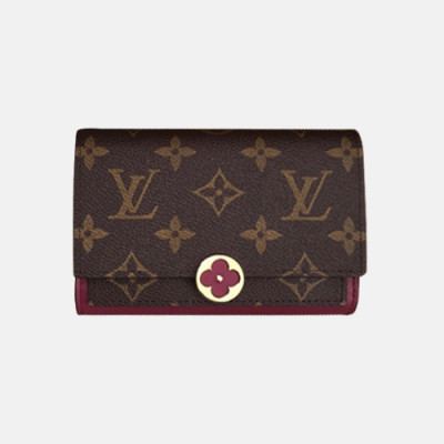 Louis Vuitton 2018 Ladies Monogram Flore Compact Wallet M64588 - 루이비통 모노그램 플로르 컴팩트 월릿 LOU0431 13.5CM