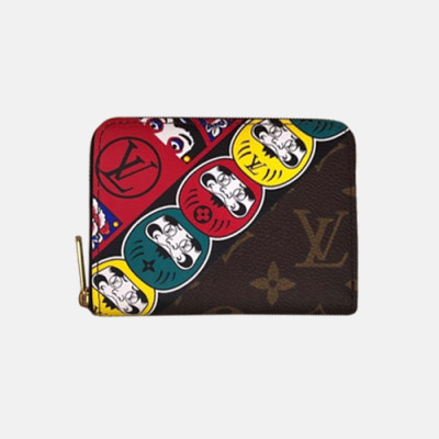 Louis Vuitton 2018 Ladies Monogram Canvas Wallet M67250 - 루이비통 오뚝이・가부키 모티브 모노그램 더《피코인파스》 반지갑 LOU0437 11CM