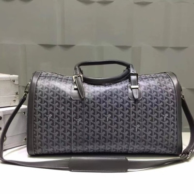 Goyard Leather Dark Gray Bag,48CM - 고야드 레더 다크그레이 남여공용 여행용가방,GYB0012,48CM