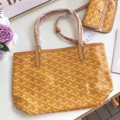 Goyard Leather Yellow Tote Shopper Bag,30CM - 고야드 레더 옐로우 토트 쇼퍼백,GYB0050,30CM