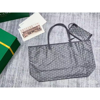 Goyard Leather Gray Saint-Louis Bag,40CM - 고야드 그레이 생루이 리버서블백,GYB0071,40CM