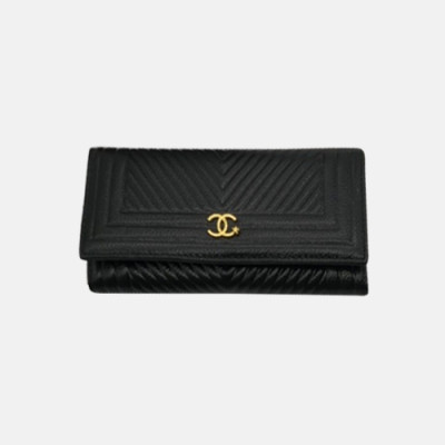 Chanel 2018 Ladies Capuskin Long Purse - 샤넬 신상 카푸스킨 장지갑  CNL0048 19CM