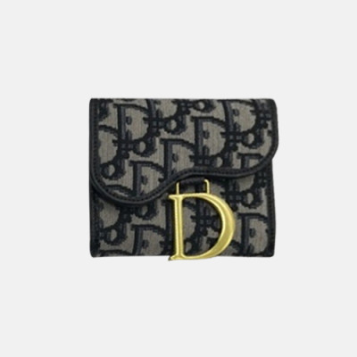 Dior 2018 Ladies Canvas Small Purse - 디올 신상 여성 캔버스 반지갑  Dio0067  11CM