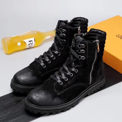 [1:1] Louis Vuitton 2018 Suede High Top Boots - 루이비통 스웨이드 하이탑 부츠 그레이 LOU0569 , Size (240 - 285)