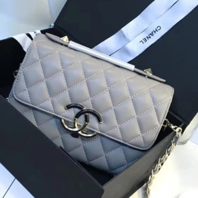 Chanel 2018 Cruise Chain Flap Shoulder Bag ,22CM - 샤넬 2018 크루즈 플랩 숄더백 CHAB0528,22CM,그레이