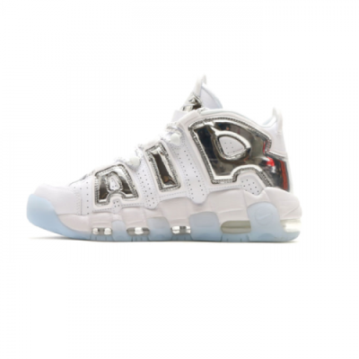 Nike 2018 Air More Up Tempo White Chrome BlueTin - 나이키 에어모어 업템포 화이트 크롬 블루틴트 NIK0016X  ,Size (230 - 285)