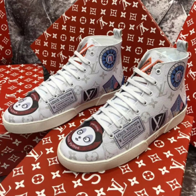 2018/19 Louis vuitton x Supreme Collabo High Top Sneakers - 루이비통 x 슈프림 콜라보 하이탑 스니커즈 화이트 LOU0575 , Size (240 - 280)