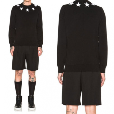 Givenchy 2018 Paris Starpatch Wool Knit - 지방시 파리스 스타패치 울 니트 GIV0064 ,2컬러 (블랙/레드) Size (M - XL)