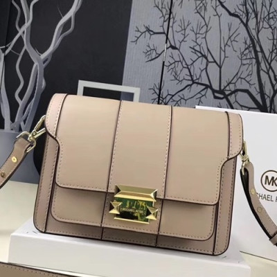 Michael Kors 2018 Leather Shoulder Bag, 22CM - 마이클 코어스 2018 레더 숄더백 ,MKB0050, 22CM,베이지