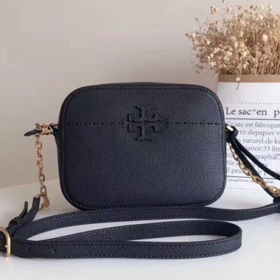 Tory Burch Leather Black Mcgraw Tassel Camera Shoulder Bag,20cm - 토리버치 레더 블랙 맥그로우 태슬 카메라 숄더백 TBB0083,20cm