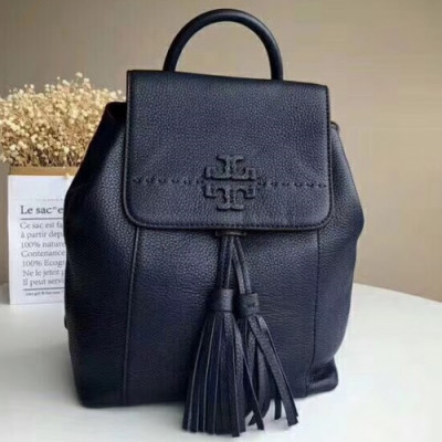 Tory Burch Leather Blue Tassel Back Pack,27cm - 토리버치 레더 블루 태슬 백팩 TBB0091,27cm