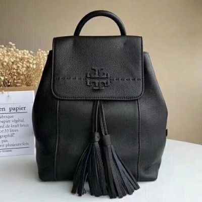 Tory Burch Leather Black Tassel Back Pack,27cm - 토리버치 레더 블랙 태슬 백팩 TBB0092,27cm