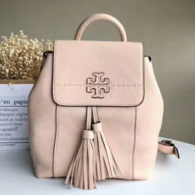 Tory Burch Leather Pink Tassel Back Pack,27cm - 토리버치 레더 핑크 태슬 백팩 TBB0093,27cm