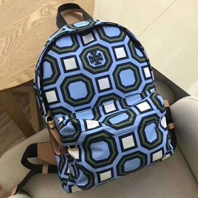 Tory Burch 2018 Nylon Blue Back Pack,30cm - 토리버치 2018 나일론 블루 여성용 백팩 TBB0096,30cm