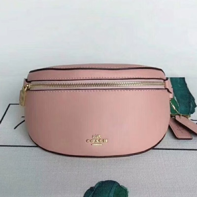 Coach Leather Selena Belt Bag  Shoulder Bag,23cm - 코치 레더 셀레나 벨트백 숄더백, COAB0020,23cm,핑크