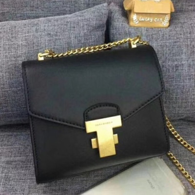 Tory Burch Leather Black Juliette Chain Mini Shoulder Bag,17cm - 토리버치 레더 블랙 줄리엣 체인 미니 숄더백 TBB0164,17cm