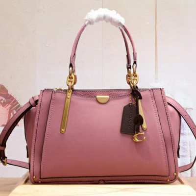 Coach Leather Dreamer Version Tote Shoulder Bag,28cm - 코치 레더 드리머 버전 토트 숄더백 COAB0049,28cm,핑크