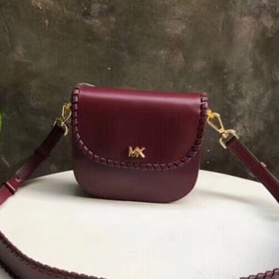 Michael Kors Leather Shoulder Bag,20cm - 마이클 코어스 레더 숄더백 MKB0135,20cm,와인