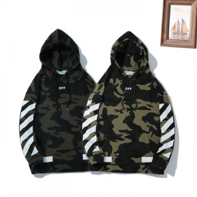 Off-White 2018 Mens Cotton Hood Tee - 오프화이트 남성 코튼 후드티 Off0025x.2컬러(다크그린/그린)Size(M - 2XL)밀리터리