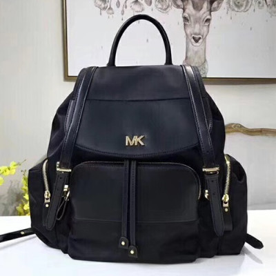 Michael Kors Leather Nylon Back Pack,32cm - 마이클 코어스 레더 나일론 남성용 백팩 MKB0191,32cm,블랙